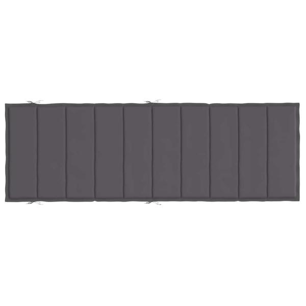 Sonnenliegen-Auflage Anthrazit 186x58x4 cm Oxford-Gewebe