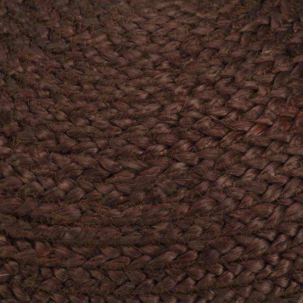 Handgefertigter Sitzpuff Braun 40 x 45 cm Jute