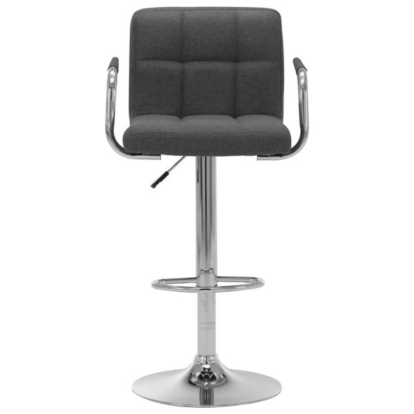 Barhocker Dunkelgrau Stoff