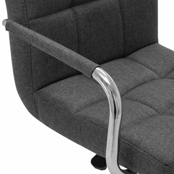 Barhocker Dunkelgrau Stoff