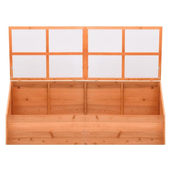 Frühbeet Holz 180x57x62 cm