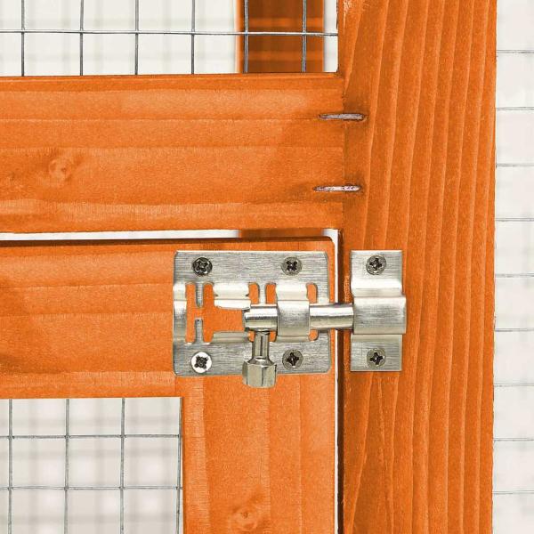 Kaninchenstall 140x63x120 cm Tanne Massivholz
