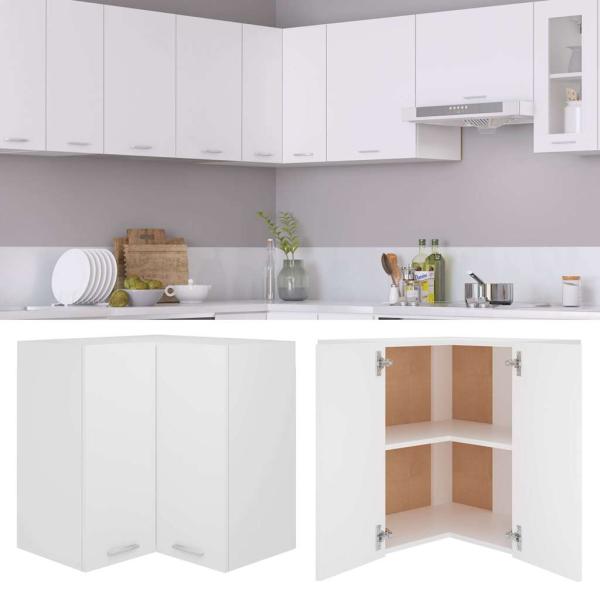 Eckh?ngeschrank Lyon Wei? 57x57x60 cm Holzwerkstoff