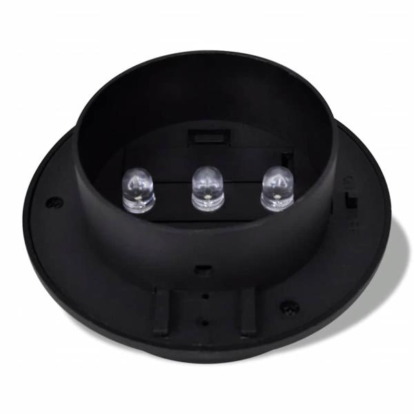 6x Außenlampe Sonnenlichtset Zaunlicht Schwarz