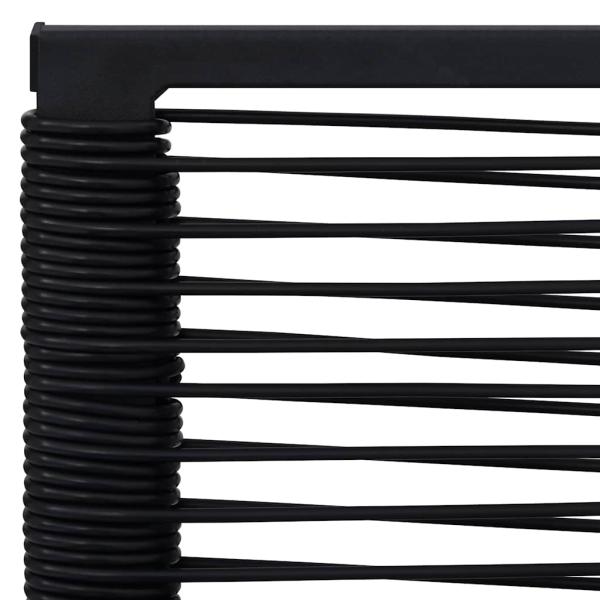 Gartenstühle 4 Stk. PVC Rattan Schwarz