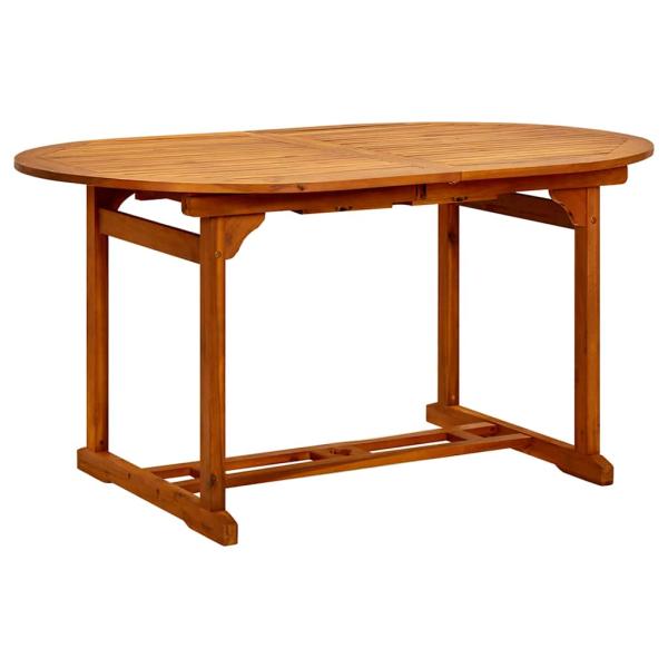 Gartentisch (150-200)x100x75 cm Massivholz Akazie
