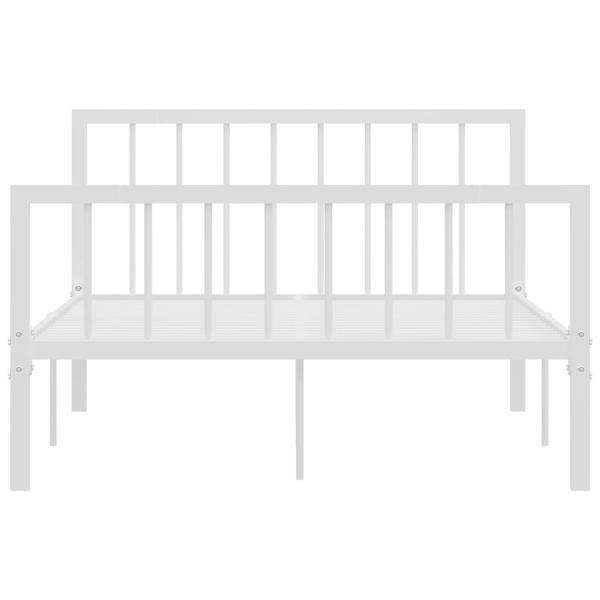 Bettgestell Weiß Metall 120x200 cm