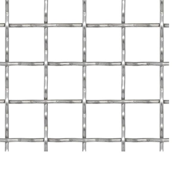 Wellengitter Edelstahl 50×50 cm 11×11×2 mm