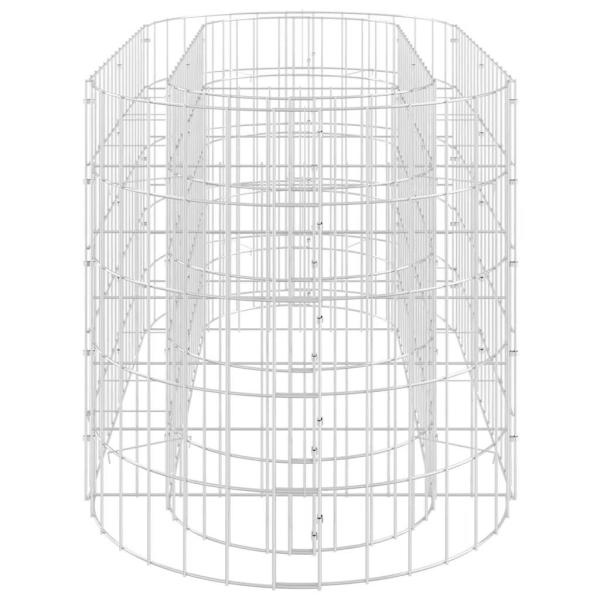Gabionen-Hochbeet Verzinktes Eisen 120x50x50 cm