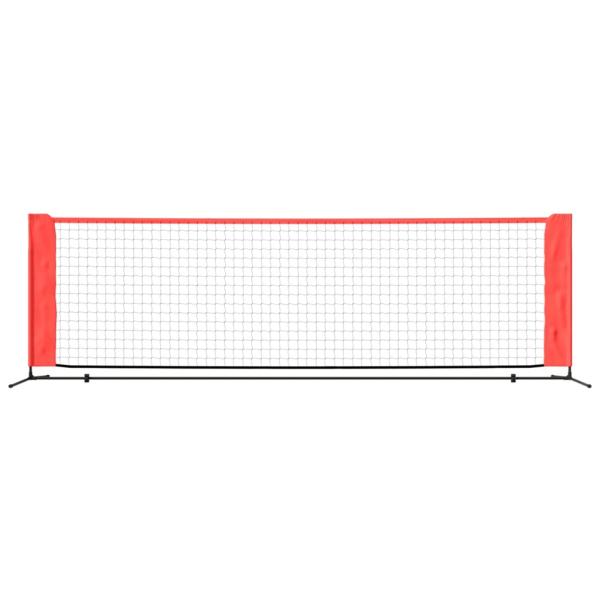 Tennisnetz Schwarz und Rot 300x100x87 cm Polyester