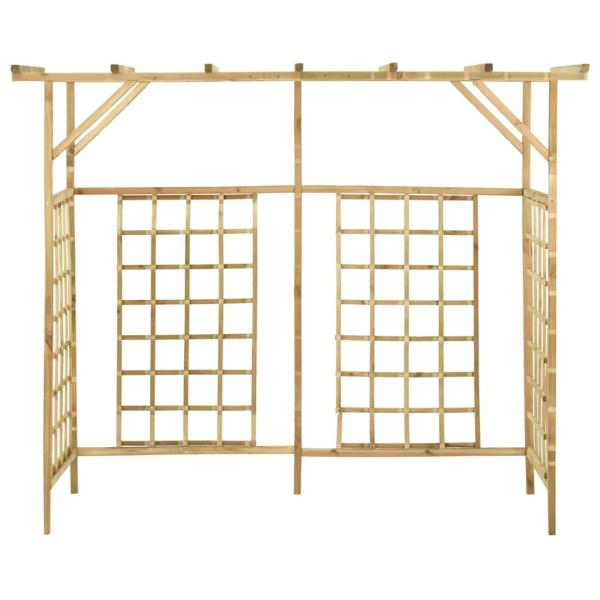 Pergola für 3 Mülltonnen Kiefernholz Imprägniert