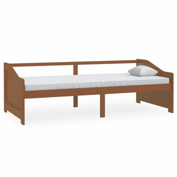 Tagesbett 3-Sitzer Honigbraun Massivholz Kiefer 90x200 cm