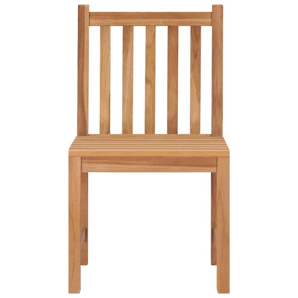 Gartenstühle 2 Stk. Massivholz Teak