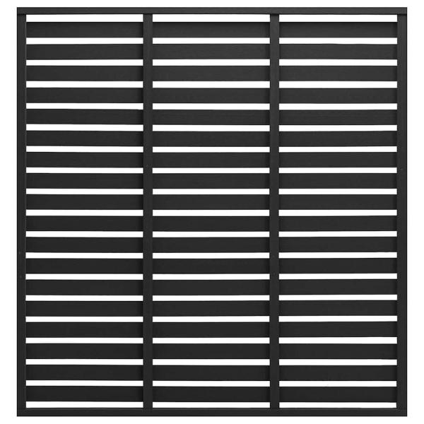 ARDEBO.de - Zaunelement WPC 180x180 cm Schwarz