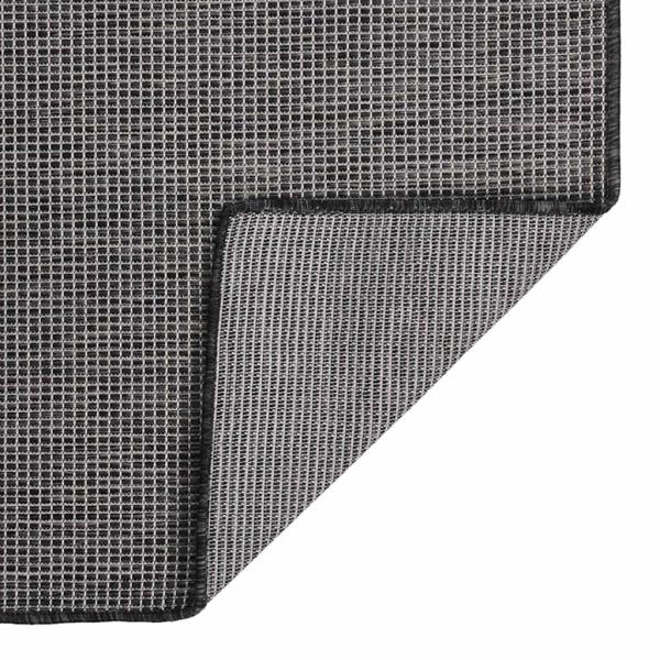 Outdoor-Teppich Flachgewebe 160x230 cm Grau