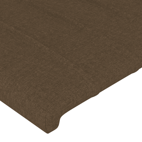 Boxspringbett mit Matratze Dunkelbraun 160x200 cm Stoff