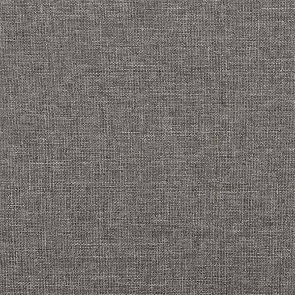 Sessel mit Hocker Dunkelgrau 60 cm Stoff