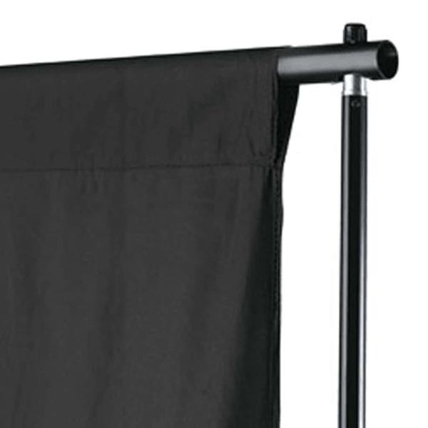 Fotohintergrund ohne Ständer Baumwolle Schwarz 500x300 cm