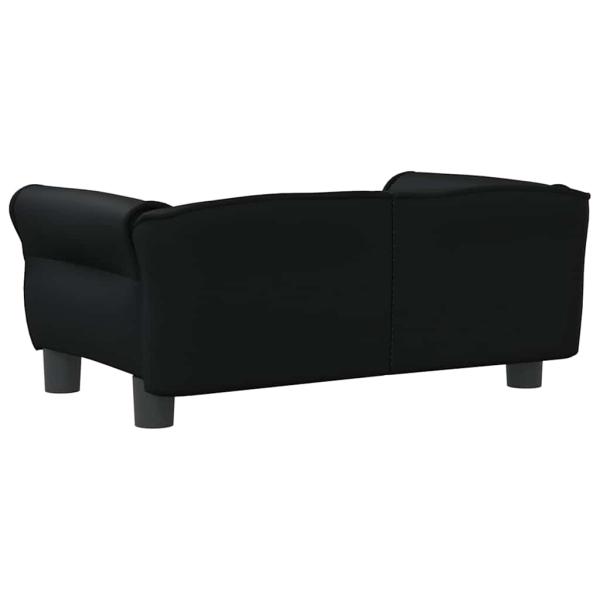 Hundebett Schwarz 70x45x30 cm Kunstleder