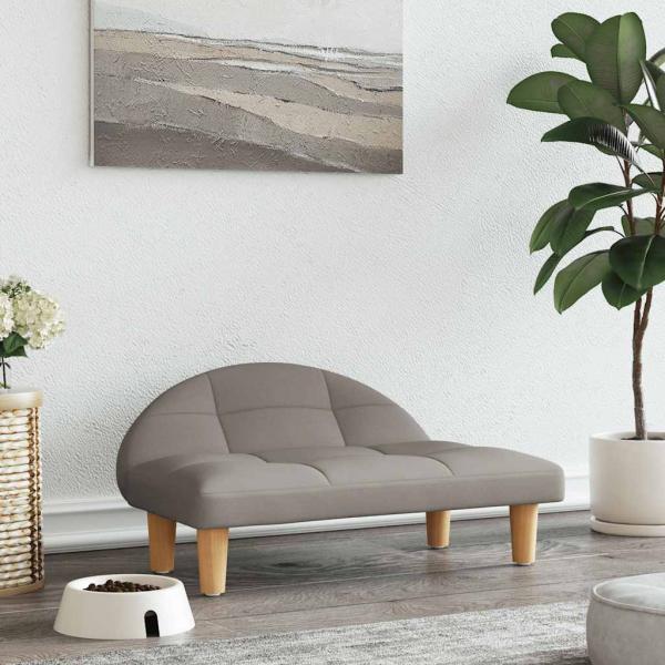 ARDEBO.de - Hundebett Taupe 70x52x30 cm Stoff