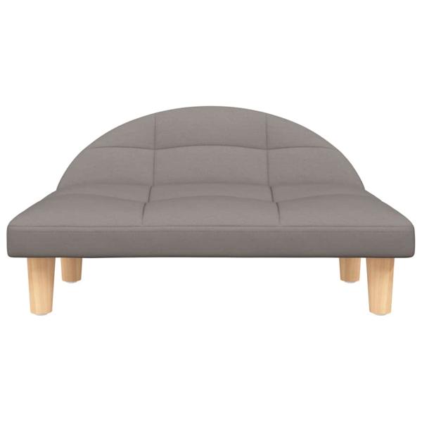 Hundebett Taupe 70x52x30 cm Stoff