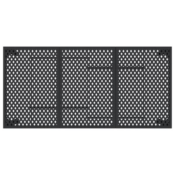 Gartentisch Anthrazit 165x80x72 cm Stahl