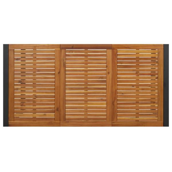 Gartentisch mit Gestell U-Form 180x90x75 cm Akazie Massivholz