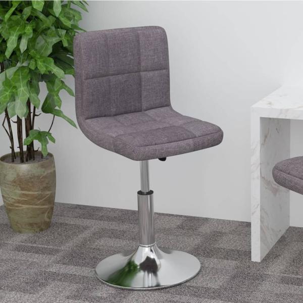 ARDEBO.de - Drehbarer Barhocker Taupe Stoff