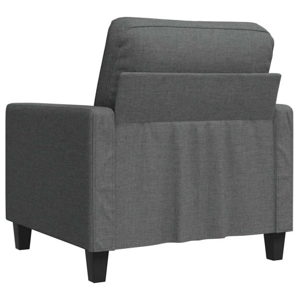 Sofasessel Dunkelgrau 60 cm Stoff