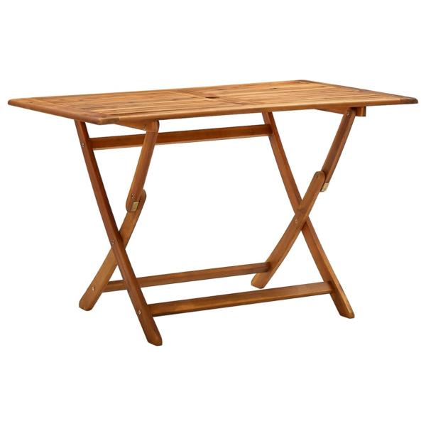 ARDEBO.de - Klappbarer Gartentisch 120x70x75 cm Massivholz Akazie