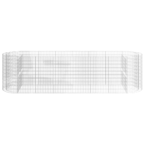 Gabionen-Hochbeet Verzinktes Eisen 400x100x100 cm