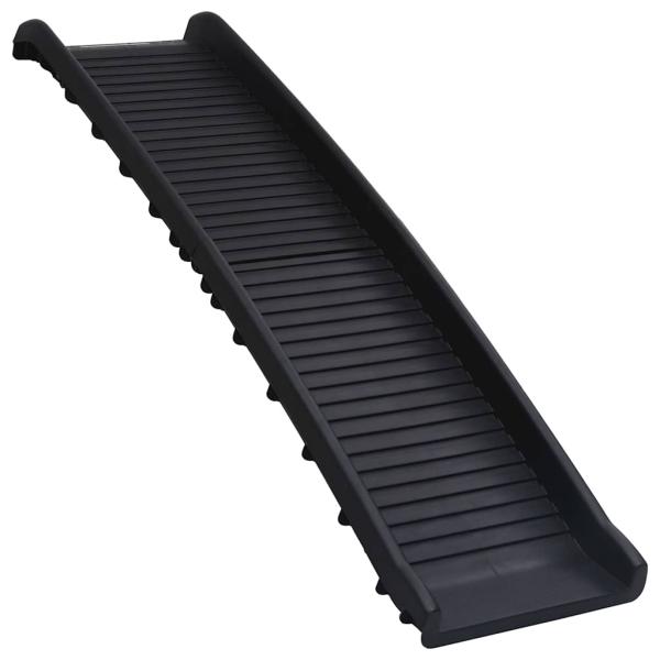 Hunderampe Klappbar Schwarz 155,5x40x15,5 cm