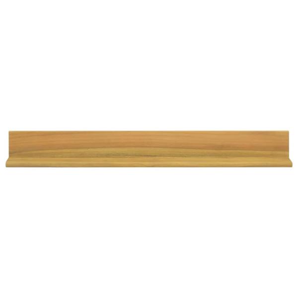 Wandregale 2 Stk. 90x10x10 cm Massivholz Teak