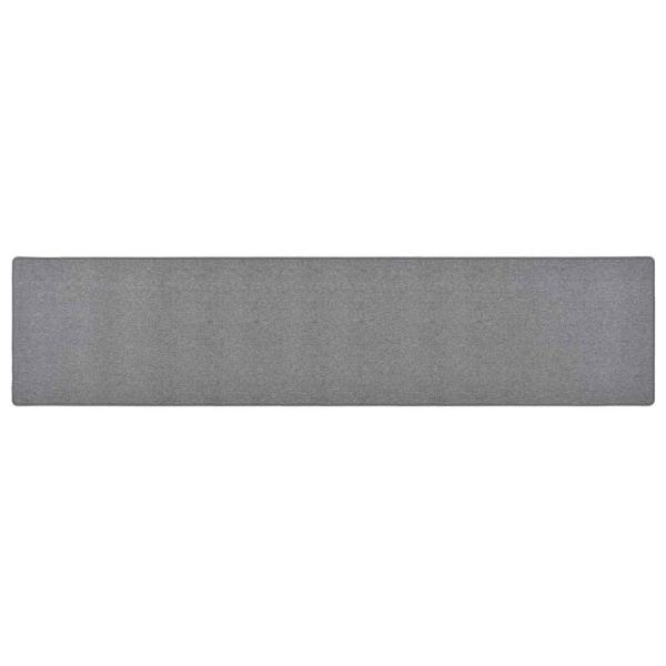 ARDEBO.de - Teppichläufer Dunkelgrau 80x400 cm
