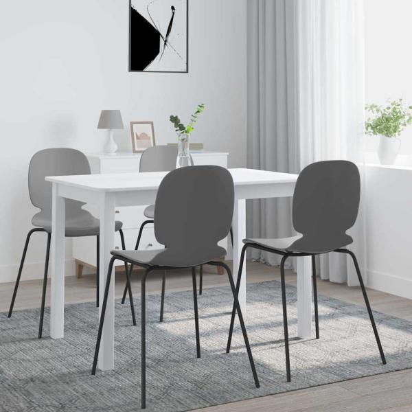 ARDEBO.de - Esstisch Weiß 114x71x75 cm Massivholz Gummibaum