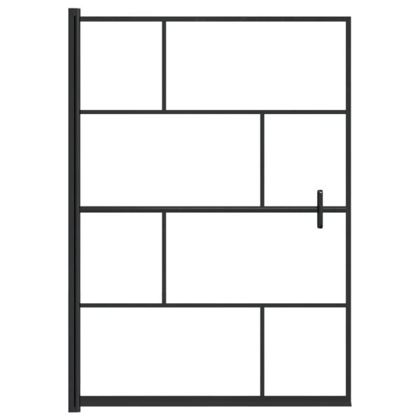 Duschkabine ESG 100x140 cm Schwarz