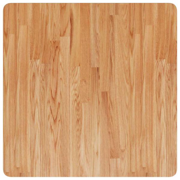 Tischplatte Quadratisch Hellbraun 70x70x2,5cm Behandelte Eiche