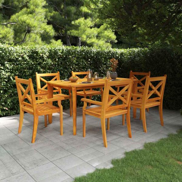 ARDEBO.de - Gartentisch 160x90x75 cm Massivholz Akazie