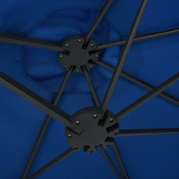 Sonnenschirm mit Aluminium-Mast 460x270 cm Blau