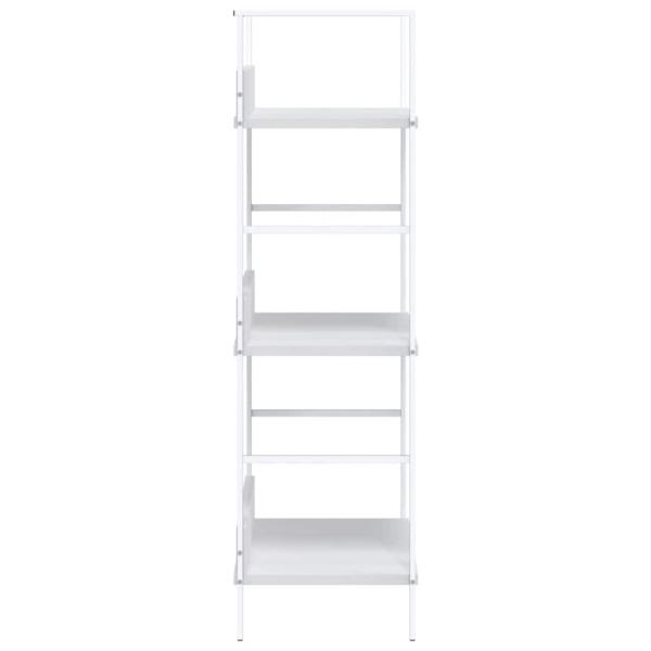 Bücherregal 3 Regalböden Weiß 60×27,6×90,5 cm Holzwerkstoff