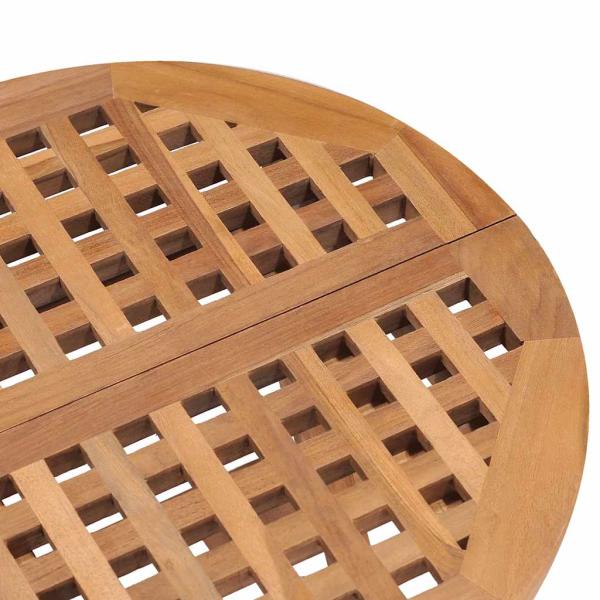 Klappbarer Gartentisch 50x50x50 cm Teak Massivholz