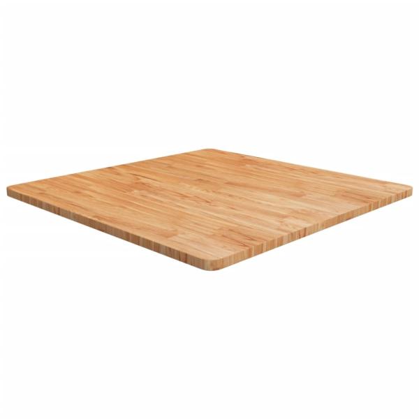 ARDEBO.de - Tischplatte Quadratisch Hellbraun 90x90x2,5cm Behandelte Eiche