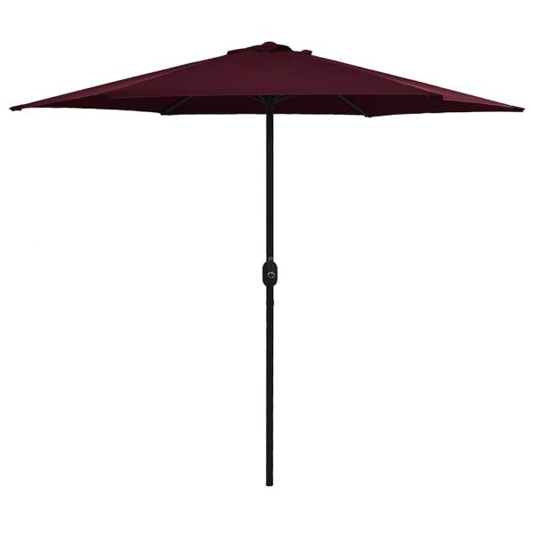 ARDEBO.de - Sonnenschirm mit Aluminium-Mast 270x246 cm Bordeauxrot