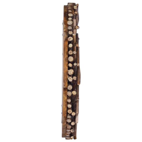Wandspiegel 60 cm Teak Rund