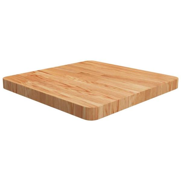 ARDEBO.de - Tischplatte Quadratisch Hellbraun 50x50x4cm Behandelte Eiche