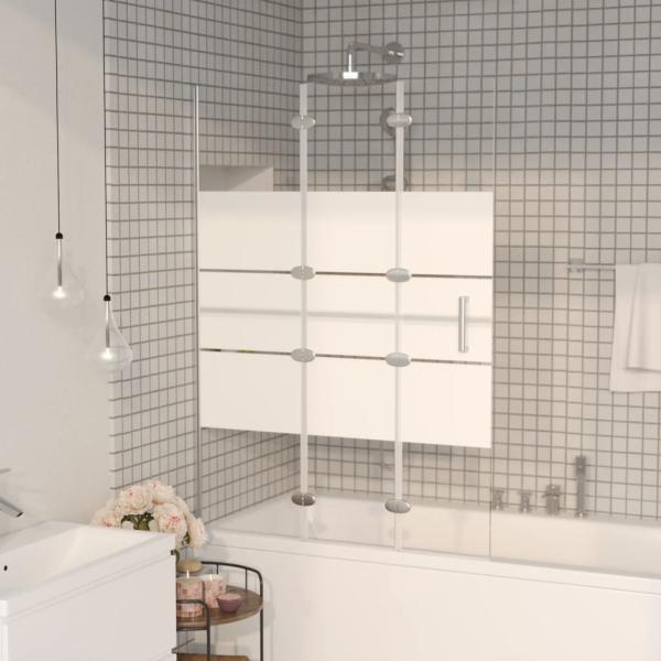 ARDEBO.de - Faltbare Duschkabine ESG 100x140 cm Weiß