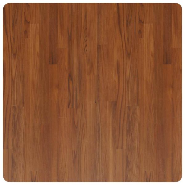 Tischplatte Quadratisch Dunkelbraun 80x80x2,5cm Eiche Behandelt