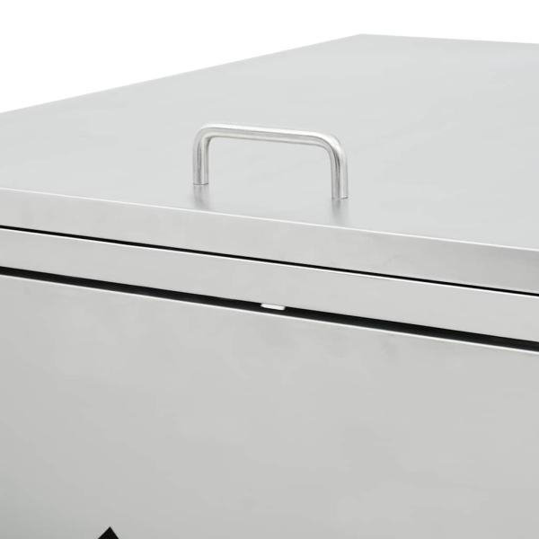 Mülltonnenbox für 1 Tonne 240 L Edelstahl