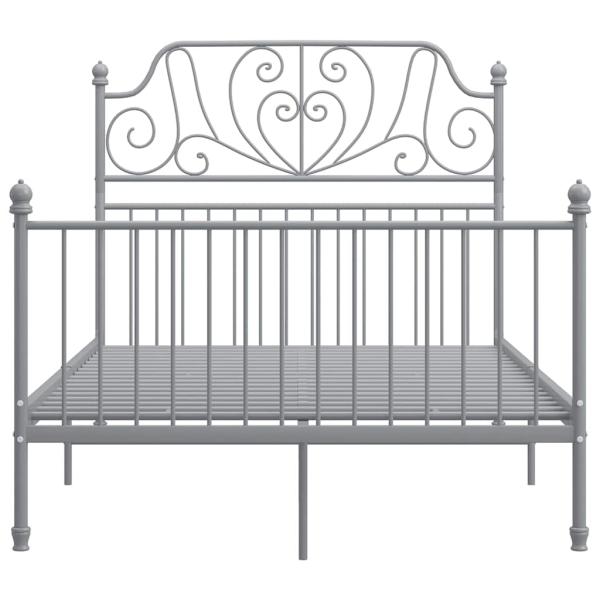 Bettgestell Grau Metall 120x200 cm