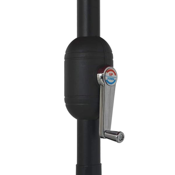 Sonnenschirm mit Metall-Mast 390 cm Taupe
